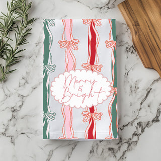 Wholesale Christmas gift kitchen towel ribbon
Holiday kitchen towel gift elegant
Merry bright kitchen towel gift