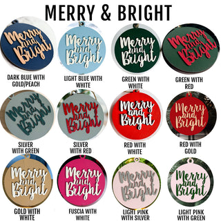 Wholesale merry and bright christmas tree ornaments
