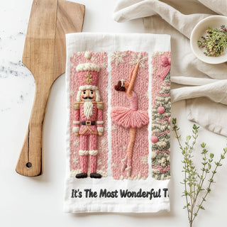 christmas baking towel pink festive kitchen accessory
holiday cookie baking kitchen towel nutcracker theme
pink christmas towel for holiday cooking and baking
kitchen towel for christmas baking decor setup
festive dish towel for holiday entertaining kitchen
