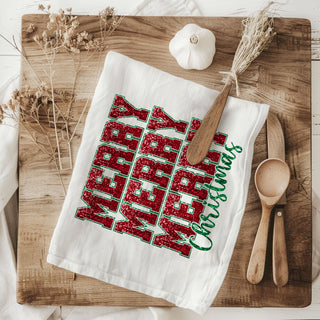 Wholesale dual design christmas kitchen towel festive holiday decor accessory
double sided holiday towel santa bows cocoa and merry christmas print
christmas kitchen towel reversible design festive red green decor
holiday dish towel with merry christmas typography and festive illustrations
two in one christmas towel glitter text and santa themed design