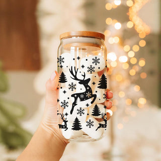 Wholesale tumbler reindeer
reindeer cup with straw
glass cup and straw 
Glass cup design 
Glass cup tumbler