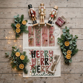 festive kitchen towel for holiday entertaining
christmas baking decor kitchen towel pink theme
styled christmas kitchen countertop towel decor
holiday home decor kitchen towel aesthetic pink