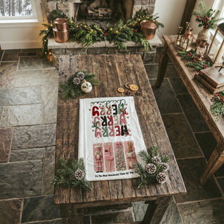 cozy fabric christmas towel soft holiday design
handcrafted look christmas kitchen towel aesthetic
vintage inspired pink christmas dish towel
designer style christmas kitchen towel pink