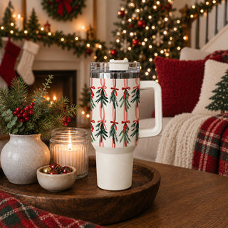 Christmas greenery and bow tumbler
evergreen Christmas tumbler with ribbon
mistletoe greenery holiday cup
Christmas tumbler with pine sprigs and bows
botanical Christmas bow tumbler
Christmas botanical drinkware
holiday greenery tumbler with handle
festive ribbon Christmas tumbler
Christmas ribbon bow drinkware
holiday bow pattern tumbler
Christmas tumbler with repeating bow pattern
mistletoe bow pattern Christmas tumbler
coquette bow pattern tumbler
dainty bow Christmas tumbler
delicate Christmas bow cups