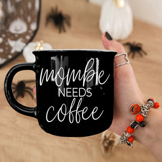 Coffee mom jokes mug
Witty mom life cup