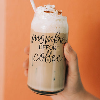 Tired mom essential drinking glass set
Mombie life sustainable glass tumblers for wholesale prices