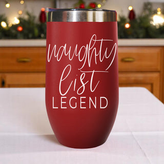 Holiday wine accessories red
Christmas wine tumbler collection
Red holiday wine cup with lid in bulk