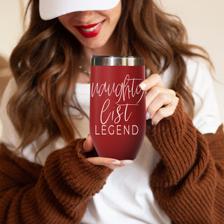Wholesale Red Christmas wine tumbler naughty
Holiday wine tumbler naughty list
Christmas wine cup red color
Festive red wine tumbler gift