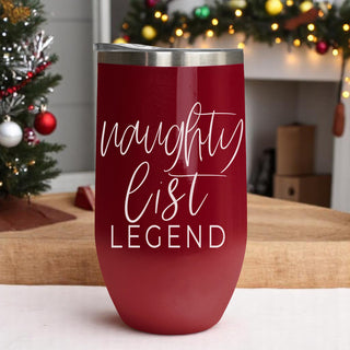 Festive Christmas drinkware jingle
Christmas wine tumbler humor
Holiday red wine accessories in bulk USA