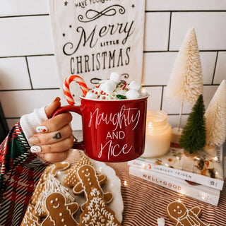 Christmas mug for neutral holiday styling
Naughty and Nice mug for merry holiday decor
Funny mug for Christmas home aesthetic
Naughty and Nice mug for festive table setting
Christmas ceramic mug for holiday tablescape
Holiday mug for Christmas open house
Naughty and Nice mug for holiday entertaining
Funny Christmas mug for party favors