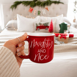 Naughty and Nice mug in festive red or green
Christmas coffee mug in classic holiday colors
Naughty and Nice coffee mug for Christmas lovers
Holiday coffee cup for naughty and nice vibes
Cute Christmas drinkware with Naughty and Nice text
Funny Christmas drinkware for holiday season
Naughty and Nice mug for coffee tea or cocoa
Christmas mug for coffee cocoa tea or wine
Funny holiday mug for hot drinks