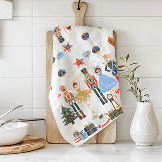 gift for nutcracker ballet fan kitchen accessory
christmas decor gift idea elegant dish towel
thoughtful christmas gift for home decor lover
holiday gift for hostess kitchen accessory