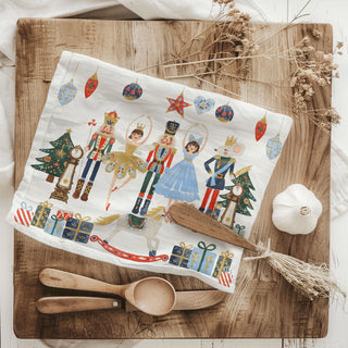gift for nutcracker ballet fan kitchen accessory
christmas decor gift idea elegant dish towel
thoughtful christmas gift for home decor lover
holiday gift for hostess kitchen accessory