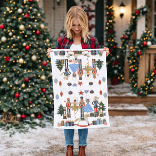 nutcracker themed home kitchen accessory gift
cozy winter kitchen decor christmas towel
elegant festive kitchen towel for holiday hosting