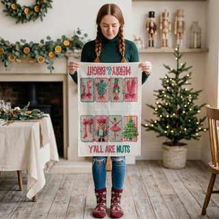 cozy christmas baking kitchen towel pink festive vibe
holiday morning kitchen towel pink christmas breakfast decor
family christmas kitchen decor towel pink holiday theme
warm and cozy holiday towel pink christmas aesthetic
soft pink festive kitchen towel for stylish christmas decorating
