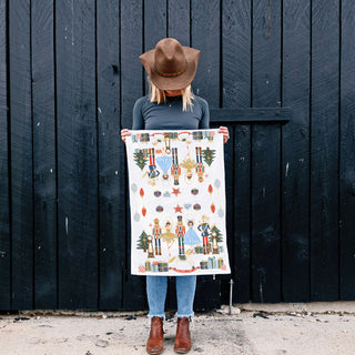 absorbent flour sack christmas kitchen towel nutcracker
decorative and functional christmas dish towel
holiday towel for baking and kitchen use festive design
cotton christmas dish towel soft and durable