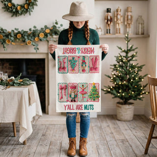 cozy christmas baking kitchen towel pink festive vibe
holiday morning kitchen towel pink christmas breakfast decor
family christmas kitchen decor towel pink holiday theme
warm and cozy holiday towel pink christmas aesthetic
soft pink festive kitchen towel for stylish christmas decorating