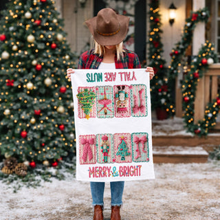 christmas decor for girly home kitchen towel pink theme
cute christmas kitchen accessories pink holiday towel
feminine home decor christmas kitchen towel soft tones
holiday decor for trendy women pink dish towel