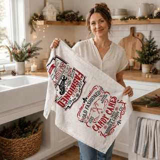 heritage christmas kitchen towel vintage typography
traditional holiday home decor kitchen towel
classic festive kitchen towel sleigh ride design
old world christmas decor kitchen dish towel
traditional farmhouse holiday kitchen towel
vintage classic christmas towel kitchen accessory
authentic christmas decor kitchen towel style