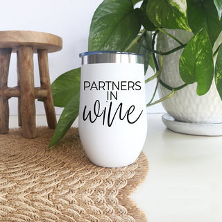 Friendship wine tumbler humor
Partners in wine bond cup
Friend humor wine accessories
Funny friendship wine tumbler