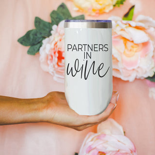 Partners wine lover gift
Friendship wine enthusiast cup
Partners in wine drinkware
Friend humor wine collection