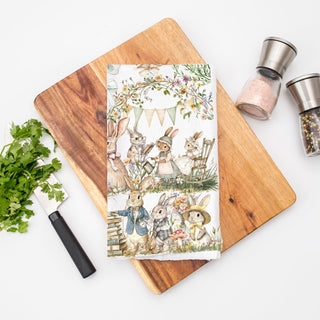 Peter Rabbit vintage watercolor towel Easter farmhouse
Storybook Easter bunny kitchen towel Victorian spring
Vintage English bunny dish towel watercolor Peter Rabbit
Watercolor Peter Rabbit kitchen towel storybook Easter