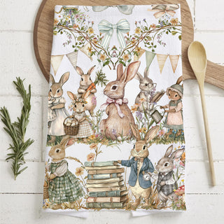 watercolor floral bunny towel
heirloom style farmhouse easter towel
spring bunny kitchen towel farmhouse decor
vintage easter towel pastel watercolor
storybook rabbit kitchen decor towel
timeless easter gift for farmhouse kitchens
classic easter bunny kitchen towel set