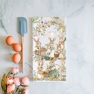 Egg basket bunny kitchen towel Peter Rabbit spring
Carrot bunny towel vintage Victorian Easter farmhouse
Garden bicycle bunny kitchen towel watercolor storybook
Vintage books Peter Rabbit dish towel Easter spring