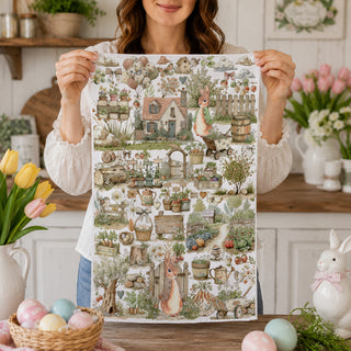 vintage Easter garden scene towel
rabbit cottage landscape towel
spring countryside scene towel
bunny farm garden kitchen towel
Easter bunny homestead tea towel
whimsical cottage garden kitchen decor
soft watercolor rabbit garden towel
muted watercolor Easter kitchen towel
earthy watercolor spring tea towel
vintage watercolor cottage towel
neutral watercolor rabbit kitchen towel
botanical watercolor bunny towel
spring garden watercolor tea towel
rabbit cottage watercolor towel
charming watercolor garden rab