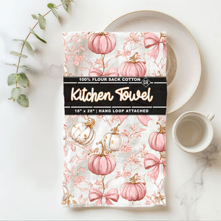 Wholesale pink fall dish towel perfect for pumpkin spice lovers
girly thanksgiving kitchen towel with pink pumpkins and bows
pink floral pumpkin towel for shabby chic fall décor
blush pumpkins and bow print towel for seasonal kitchen styling wholesalers