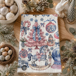 cute Christmas kitchen towel
Christmas towel with nutcracker
Christmas towel with gingerbread cookie
Christmas towel with rocking horse
Christmas towel with candy cane
Christmas towel with snowman
Christmas towel with truck
Christmas towel with presents
Christmas towel with mittens
Christmas towel with bows
pink Christmas decor kitchen towel
blue Christmas decor kitchen towel
vintage holiday kitchen towel
shabby chic Christmas towel
feminine Christmas kitchen decor