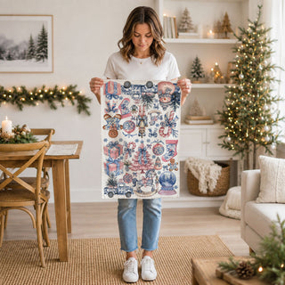 heirloom style Christmas towel
storybook Christmas kitchen towel
Christmas storybook tea towel
vintage storybook Christmas towel
fairytale Christmas kitchen towel
whimsical storybook holiday towel
Christmas towel with rocking horse
Christmas towel with nutcracker soldier
Christmas towel with gingerbread cookie
Christmas towel with snowman
Christmas towel with vintage truck
Christmas towel with presents
Christmas towel with gift boxes
Christmas towel with candy cane
Christmas towel with Christmas ornaments