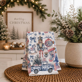 holiday towel with vintage Christmas characters
holiday towel with whimsical Christmas print
Christmas kitchen towel with detailed illustrations
decorative holiday towel with vintage art
pink Christmas tea towel with ornaments
blue Christmas tea towel with bows
pink and navy Christmas kitchen towel
pink navy holiday kitchen decor
blush blue Christmas kitchen towel
blush and navy Christmas decor
pink white blue Christmas towel
pastel pink blue Christmas decor
unique pink Christmas towel
unique Christmas kitc