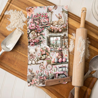 cottagecore floral towel with bunnies
spring home decor farmhouse easter towel
vintage floral bunny towel shabby farmhouse
100 cotton flour sack towel soft absorbent
high quality vintage easter kitchen towel
Farmhouse decor pink bunny kitchen towel rose cottage Easter