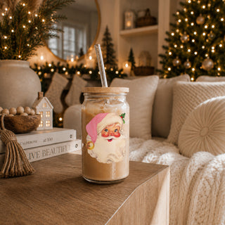 Vintage Christmas Glasses
Vintage Christmas images
Vintage santa claus face with pink hat. Pastel santa decoration and gifts for wholesale purchases. 
Vintage santa decor
Vintage Christmas Kitchen Decor
