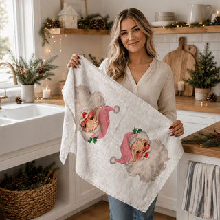 Wholesale pink santa claus design christmas dish towel
classic santa portrait christmas kitchen towel
old fashioned santa claus holiday towel
whimsical santa christmas kitchen decor towel
flour sack cotton christmas kitchen towel
absorbent holiday dish towel santa design