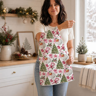 stocking stuffer kitchen towel santa pink design
giftable christmas tea towel vintage santa style
unique christmas gift pink kitchen decor towel
hostess gift christmas kitchen towel santa pink
affordable holiday gift pink santa dish towel
fun christmas gift for moms kitchen towel pink