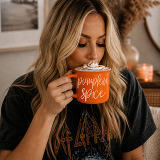 Wholesalers cozy rainy day window scene with mug and book
autumn baking day with mug and cookies
fall holiday morning coffee in bright orange mug
seasonal home decor flatlay with mug and leaves in bulk