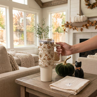 fall vibes pumpkin tumbler
cozy pumpkin aesthetic cup
minimal autumn pumpkin tumbler
cute handled pumpkin cup
neutral cozy coffee tumbler
pumpkin decor aesthetic tumbler
autumn pumpkin accessory cup
fall leaves coffee tumbler
warm fall themed tumbler
cute cozy harvest cup
pumpkin spice tumbler aesthetic gift
neutral fall tumbler for coffee lovers