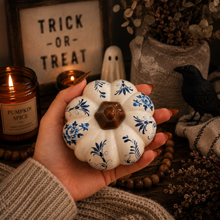 modern classic decor pumpkins blue white home styling
blue white pumpkin decor for open concept kitchen styling
fall home decor styling with blue and white pumpkins
blue and white aesthetic fall decor pumpkin set
neutral aesthetic pumpkin decor blue white minimalist style