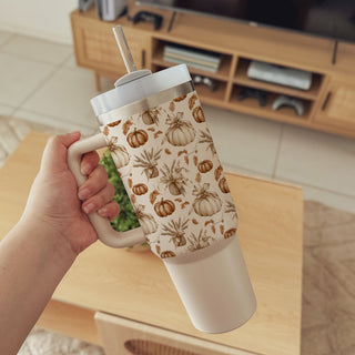 Wholesale pumpkin tumbler for cozy mornings
autumn pumpkin botanical tumbler
warm cozy pumpkin aesthetic cup
warm beige pumpkin cup
pumpkin coffee station cup
cozy autumn hydration tumbler
neutral pumpkin gift for coffee lovers
pumpkin tumbler aesthetic for fall gift ideas modern