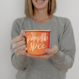 cute fall coffee mug for office desk
seasonal orange mug for october and november
fall gift box idea with mug and candle
autumn mornings ceramic mug with warm tones
halloween decor mug with cozy blanket