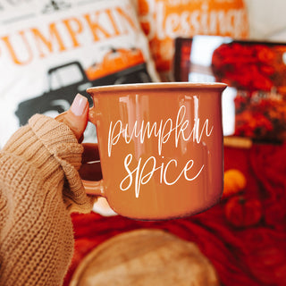 pumpkin spice mug for autumn kitchen shelf styling
pumpkin spice latte cup in neutral boho living room
pumpkin spice mug for fall hot chocolate and cider
pumpkin spice latte mug for seasonal coffee bar setup