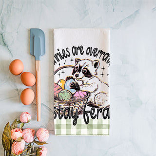 Wholesale Witty raccoon kitchen towel Easter eggs humor farmhouse
Hilarious Easter towel funny raccoon stay feral gingham
Sassy raccoon dish towel Easter humor bunnies overrated
Clever Easter kitchen towel raccoon eggs funny spring