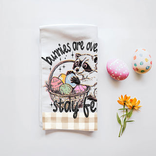 Funny quote kitchen towel raccoon Easter farmhouse
Sarcastic Easter towel raccoon humor gingham spring
Witty raccoon dish towel bunnies overrated Easter
Hilarious Easter kitchen towel funny raccoon eggs
Sassy raccoon towel stay feral Easter farmhouse
