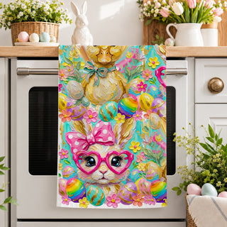 cute Easter bunny print towel
colorful spring animal print towel
Easter statement towel
bold Easter kitchen towel
eye catching spring tea towel
unique Easter kitchen towel
unique spring tea towel
fun Easter decor gift
cute bunny decor gift
duckling decor gift
kitchen towel for Easter decorating
spring kitchen refresh towel
Easter seasonal kitchen decor
spring seasonal kitchen decor
Easter counter decor towel
spring countertop decor towel
Easter table accent towel
spring table accent towel