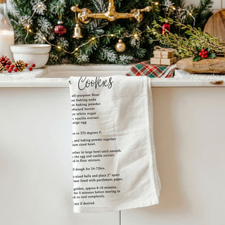 decorative christmas kitchen towel with recipe print
holiday towel that doubles as decor and baking guide
festive kitchen towel functional holiday decor item
christmas kitchen towel decorative and useful baking tool
holiday towel recipe design farmhouse kitchen decor
simple gingerbread recipe towel for easy baking