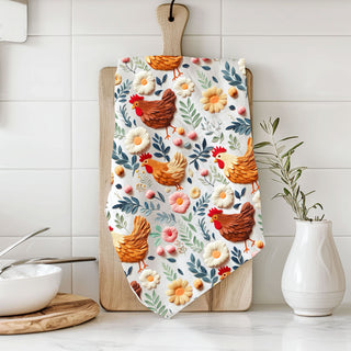 Wholesale floral chicken kitchen towel farmhouse decor
spring chicken towel 3D clay art design
colorful hen kitchen towel with flowers
farmhouse rooster towel pastel spring colors
country kitchen towel floral chicken pattern
modern farmhouse towel with chickens and blooms
cottagecore chicken towel for spring decor
floral hen towel vintage farmhouse style