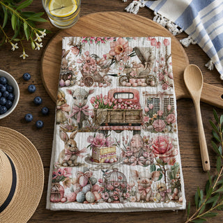 Shabby chic pink bunny kitchen towel rose garden cottage style
Cottagecore aesthetic bunny dish towel pink pumpkin Easter spring
Romantic pink bunny kitchen towel vintage cottage watercolor art
English cottage bunny towel dusty rose garden farmhouse Easter