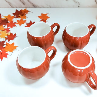 Microwave and Dishwasher Safe Pumpkin Coffee Cup
Large Capacity 16oz Fall Pumpkin Mug